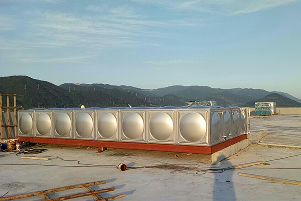 浙江丽水工地32方不锈钢水箱案例