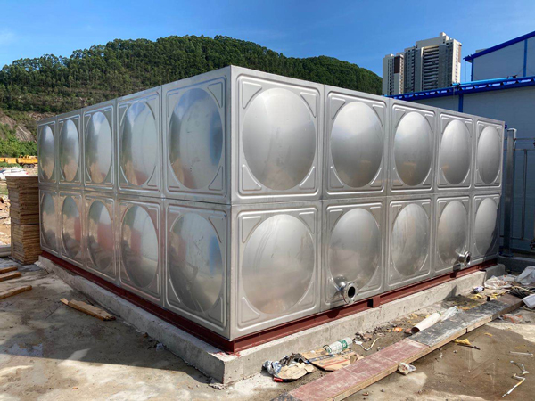 广州南沙工地50吨生活水箱完工